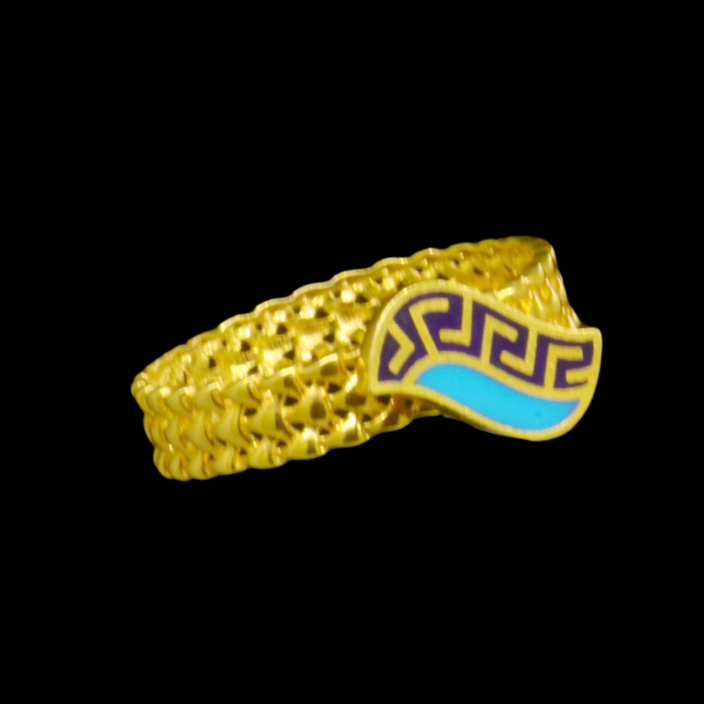 21K Gold Engagement Band Size 8.5 - SW24676